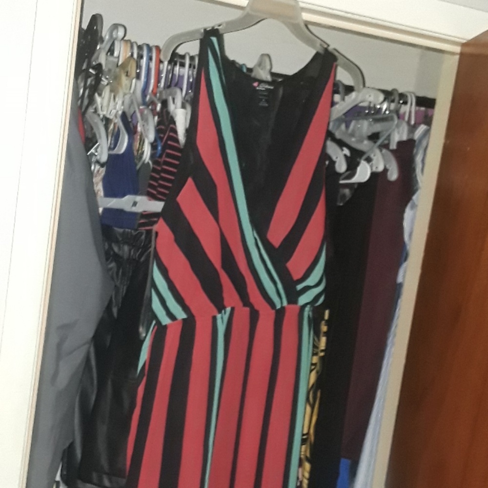 Multi colored maxi dress.
